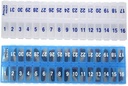 AM PM 31 Gün Bir-a Gün Aylıq Pill Planlaşdırıcılar - Ətraflı Pills (AM/PM Clear & Blue) Çünki Pulsuz