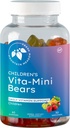 Mountain Meadow Herbs Vita-Mini Bears for Children | Multivitamínico con Biotin, Folic & Pantothenic Acid, Iodin, Zinc | para o desenvolvemento saudable dos nenos | Fruit Gummies, 60ct.