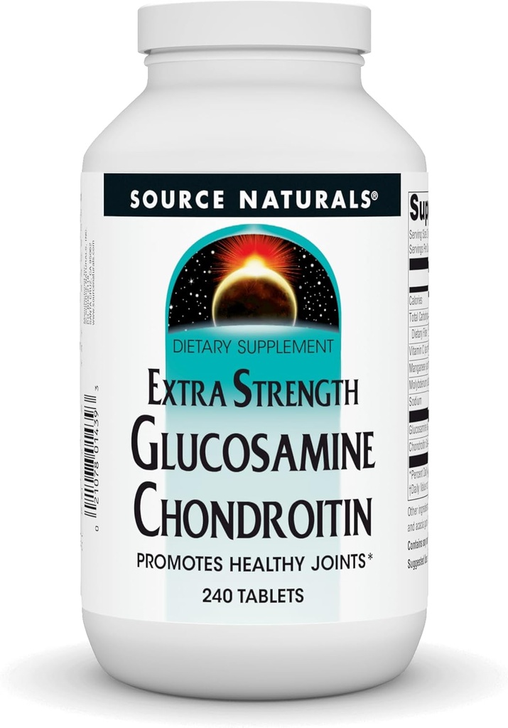 Zdroj Naturals Extra síla Glucosamine Chondroitin, Promotes Health Joints *, 240 Tablety