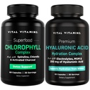 Vital Vitamins Chlorophyll Complex 60 ct + Hyaluronic Acid Hydration Complex 60 ct