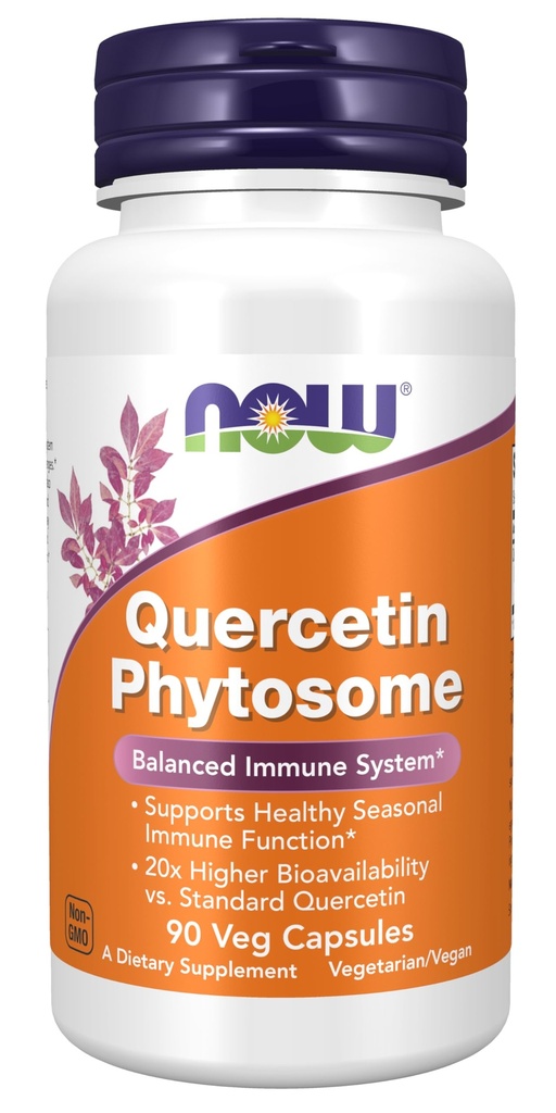 Now Foods Supplements, Quercetin Phytosome 250mg, Balanced Immune System, 90 Vcaps