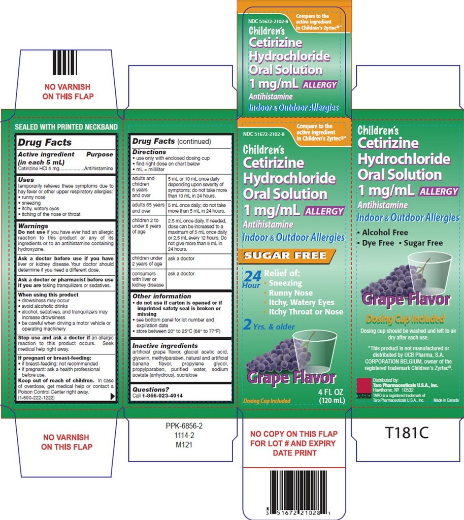 (3 Pack) Children's Cetirizine Allergy Syrup Grape Flavor, Alcohol Free, Dye Free & Sugar Free 4 Oz. (Compare to The Active Ingredient Found in Children's Zyrtec and Save!*