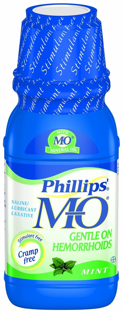 Phillips' Milk of Magnesia with Mineral Oil, Mint, 12-Ounce (Pack of 2)