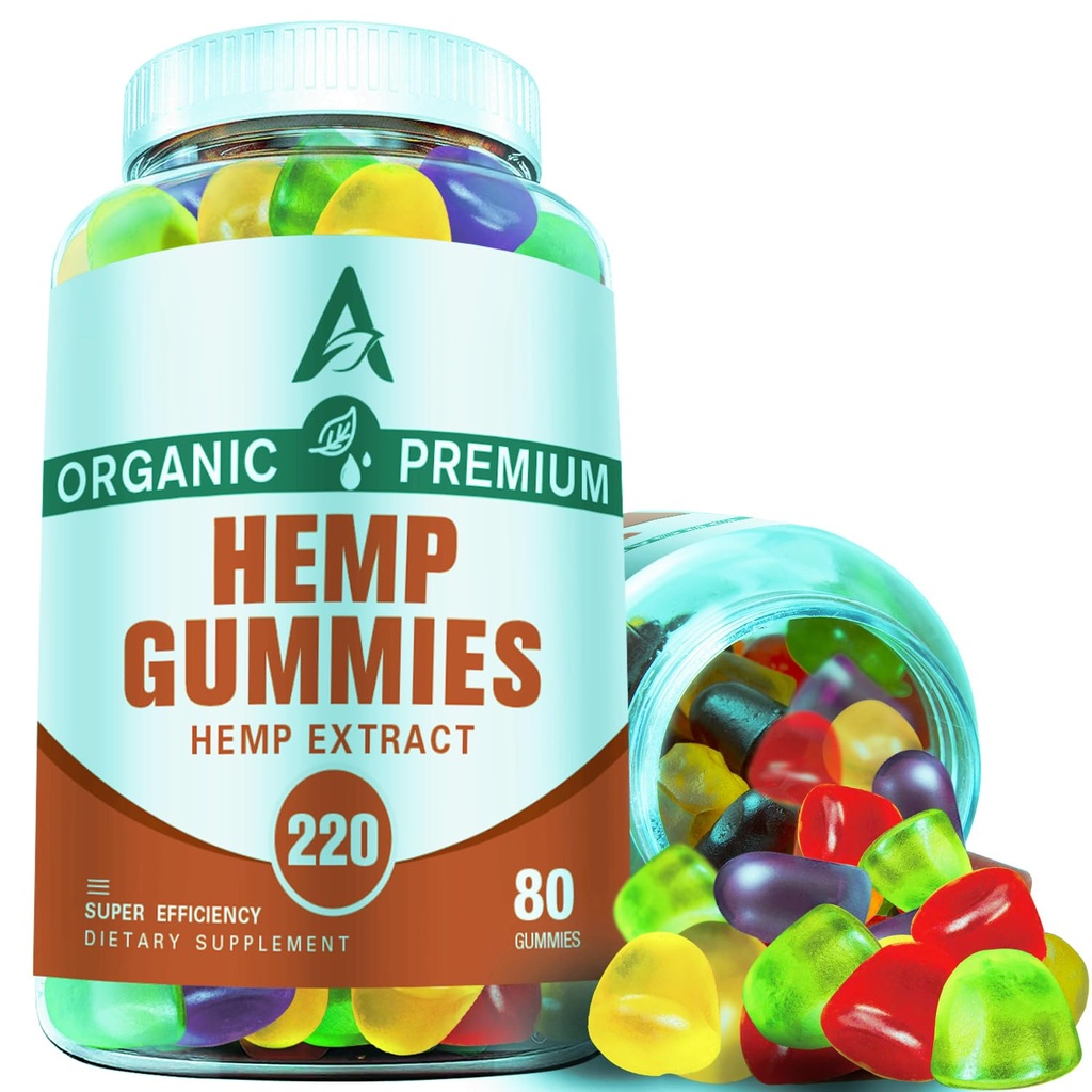 Organic Fruit-Flavored Gummies – Adult Vegan Nutritional Supplements 2 Pack