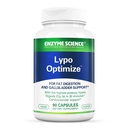 Enzyme Science Lypo Optimize – Advanced Lipase Digestive Enzyme Formula for Fat Digestion & Gut Support – Vegan & Kosher Capsules – 90 Count