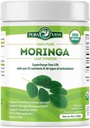 PURA VIDA VIDA MORINGA Powder Powder Powder Prowder 100% Left Powder, USDA Maringa Oleifera, Moringa Leaf - hoàn hảo cho các chất làm mịn và tái tạo. 8z.