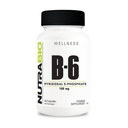 NutraBio Vitamin B6 P5P (Pyridoxal 5-Phosphate) Vitamin B6 100mg per Serving- 60 Vegetable Capsules