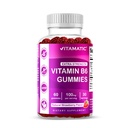 Vitamatic Vitamin B6 100mg - Berry Flavor - 60 Pectin Based Gummies - Supports Nervous System