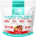Granite Supplements Vaso Blast, Cherry Lime Maitse, Stimulant-Free Pre Workout meestele ja naistele viinamarjade ekstrakt, Arginiin Nitrit, & VasoDrive-AP Max Pump (20 Servings)