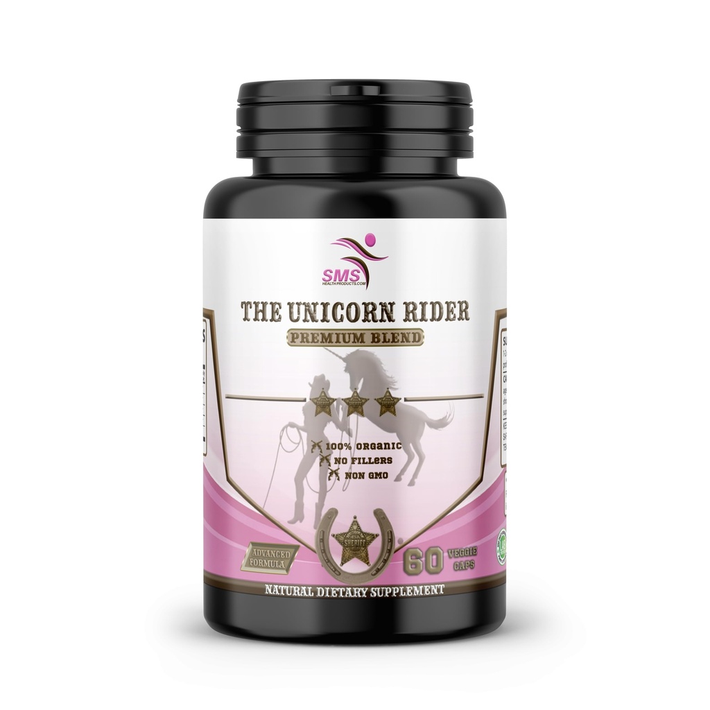 Unicorn Rider – Women’s Wellness Complex with Tongkat Ali, Tribulus, Black Ginseng & Fenugreek – 60 Vegetarian Capsules