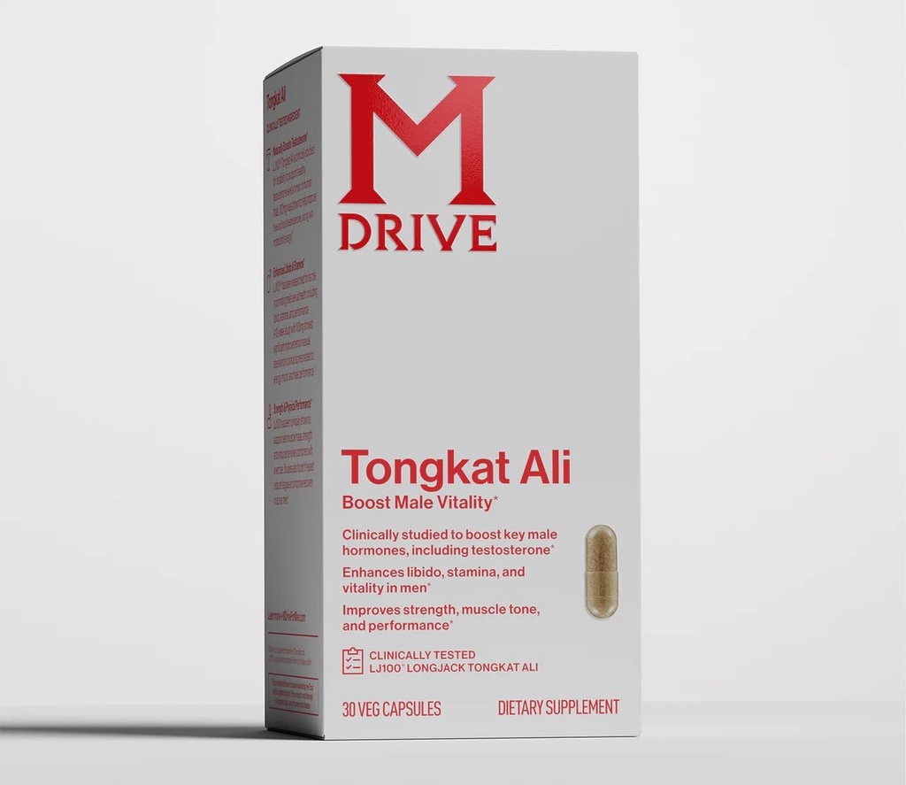 Mdrive Tongkat Ali Supplement for Men's Health, 30 Capsules