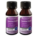 De La Cruz Gentian Violet - Violeta de Genciana - Tincture of Violet 1% First Aid Antiseptic, 1 FL OZ (2 Bottles)