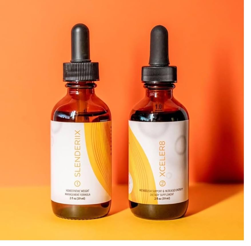Pre-Meal and Niite Dietary Supplement Drops Set, Slenderiixx Skinny Drops
