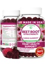 Lunakai USA Made Beet Root Gummies with 7-Antioxidant Blend - 4:1 Extract Non-GMO Vegan Beet Chews for Daily Natural Energy, Men & Women, 60ct