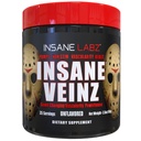 Insane Labz Insane Veinz Non Stimulant NO Enhancing Powder, Nitric Oxide Booster, Loaded with Agmatine Sulfate and Betaine Anhydrous, Increase Vascularity, 35 Srvgs