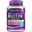 Doctor's Recipes Biotin 10,000 mcg, Hair Growth, Healthy Skin & Nails, Energy Metabolism, Vegetarian-Friendly Biotin, with Coconut Oil, Non-GMO, 3 Month Supply, 90 Vegetarian Softgels