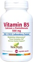 NEW ROOTS HERBAL Vitamin B5 (500mg) with Calcium | Vitamin B5 Pantothenic Acid Supplement (100 Capsules)
