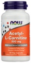 Now Foods Acetyl Lcarn 500mg Capsules, 50 CT