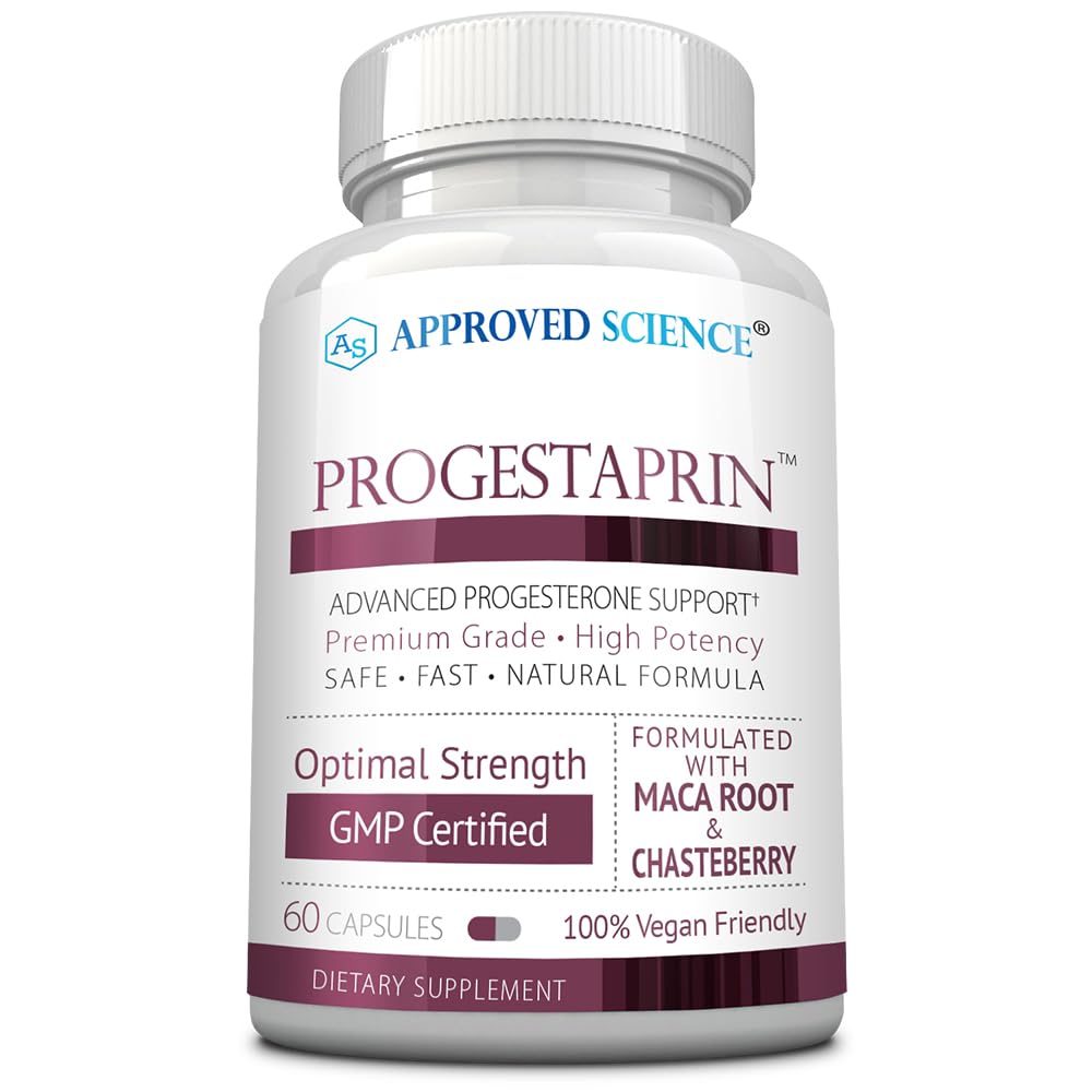 Approved Science Progestaprin - Progesterone Support Supplement - 1 Bottle - 60 Capsules - Vegan