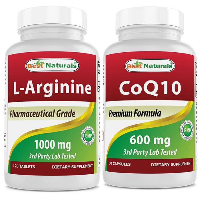 Best Naturals L-Arginine 1000 mg & CoQ10 600 mg