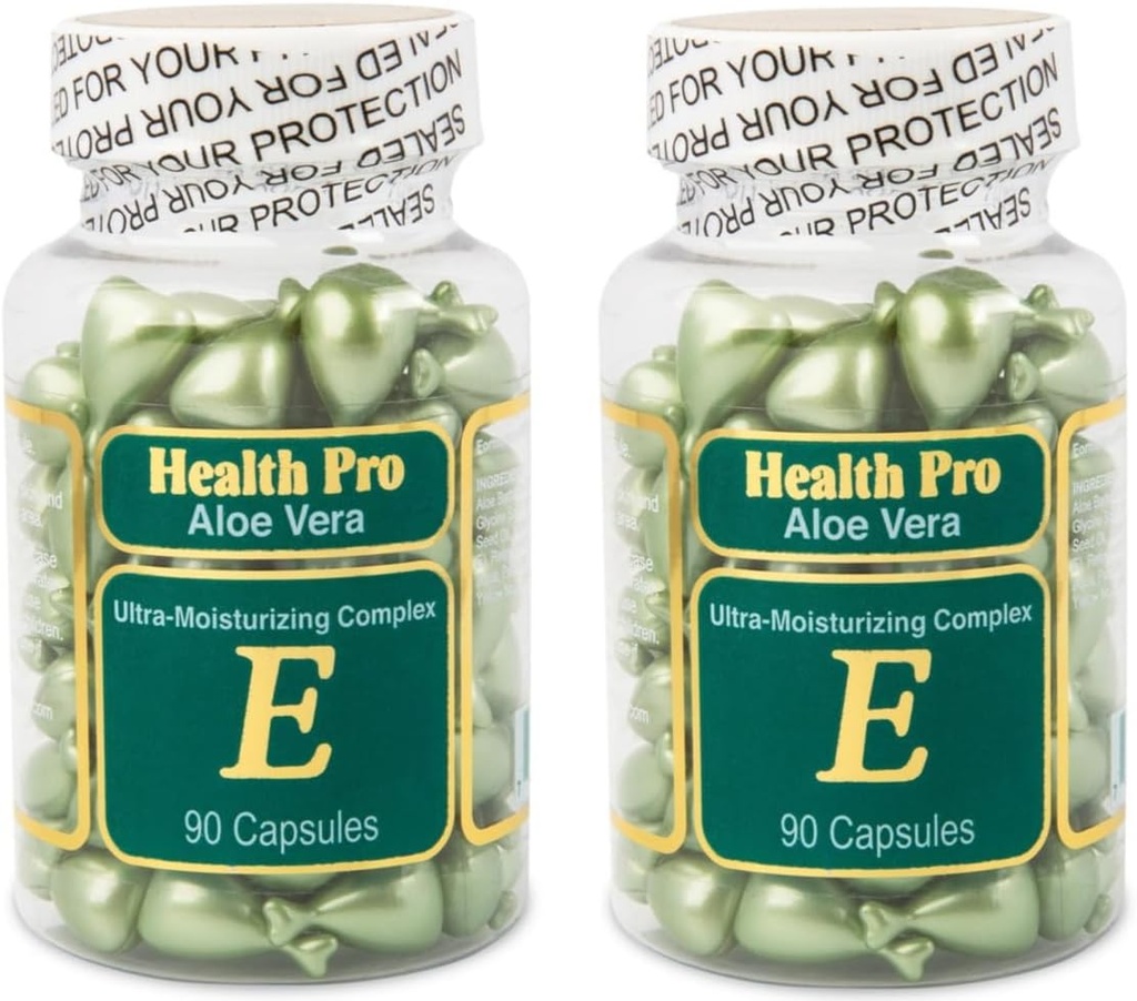 Vitamine E huidolie Aloë Vera, 90 Softgels (verpakking van 2)