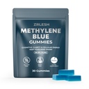 Methylene Blue Gummies, 7mg of Methylene Blue，99.9% Pure, Per Gummy for Sustained Energy,Lifted Mood,Mental Clarity, Pure, Fast-Absorbing,Vegan，30 Gummies