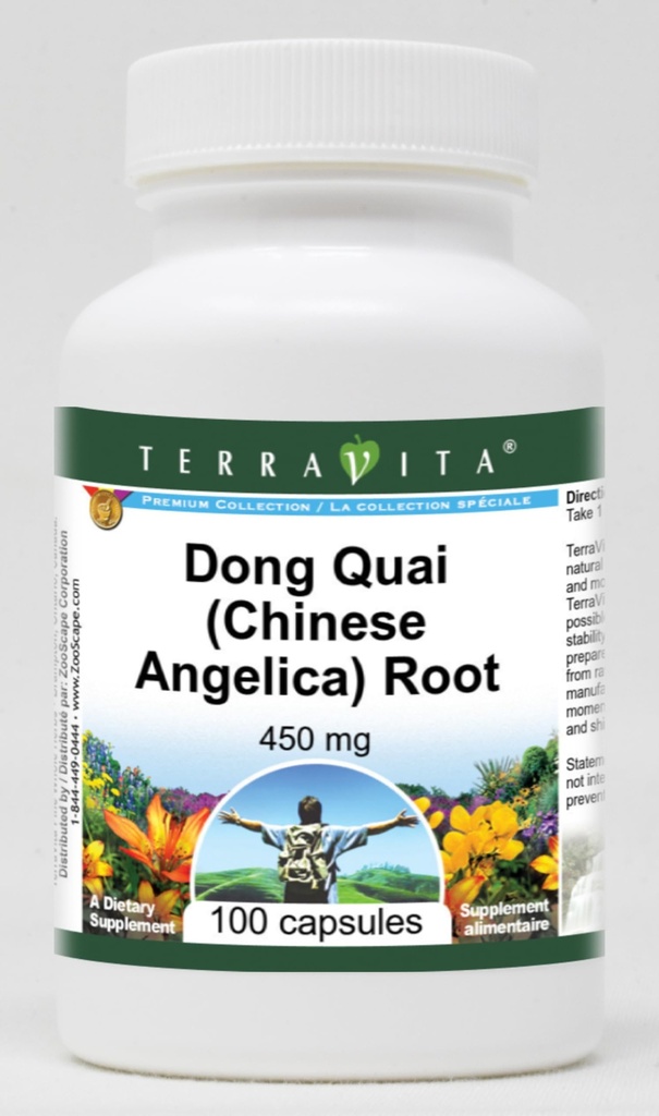 Dong Quai (Chinese Angelica) Root - 450 mg (100 Capsules, ZIN: 511215)