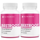 Nutra Wave Organic Beet Root Capsules 1400mg – Beetroot Supplement for Blood Pressure Support & Nitric Oxide – Supports Energy, Circulation & Heart Health – Non-GMO, Vegan – 240 Capsules