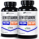 Healthfare Benfotiamine 300mg | 200 Capsules | Fat Soluble Thiamine Vitamin B1 | Supports Overall Health | Non-GMO | Gluten Free (2-Pack)