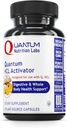 Quantum Nutrition Labs HCL Activator - Pepsin Gremošanas enzīmu papildinājums Optimālai Gremošanas funkcijai vīriešiem un sievietēm, zemai kuņģiskai skābei, uzturvielu absorbcijai - 90 Veģetārās kapsulas