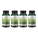 Swanson Lion's Mane Mushroom Brain Health Supplement for Professionals Seeking Mental Focus, Memory, and Clarity Support - 500 mg (60 Vegan Capsules, 4 Bottles, 4 Pack)