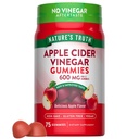 Nature's Truth Apple Cider Vinegar Vegan Gummies, 600mg - 75 ct