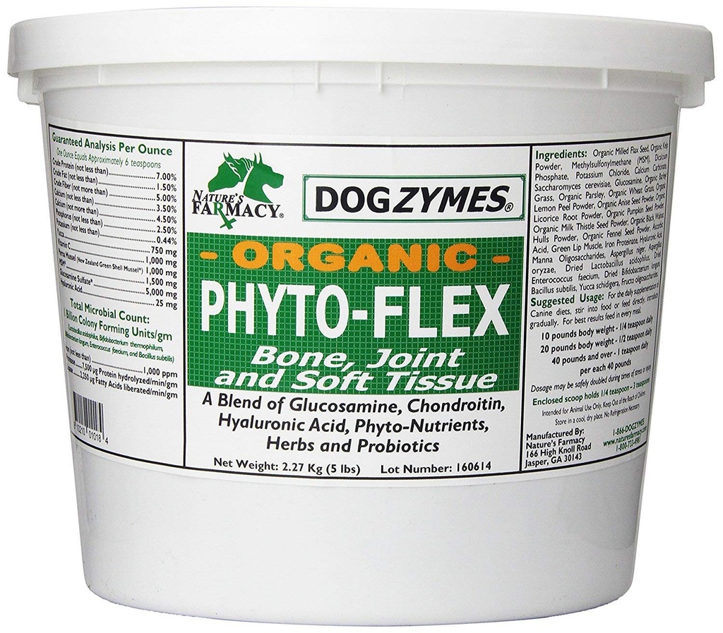 Dogzymes Phyto Flex - Glucosamine, Chondroitin, MSM and Hyaluronic Acid… (10 Pound)