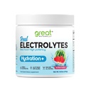 Electrolytes Powder Hydration | Real Food High potency | Watermelon 30 Servings | High potency Electrolyte powder | Hydration drink mix | Electrolyte Supplement with Potassium Magnesium Calcium