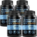 9-in-1 Vitamin B Complex - Methylated Multivitamin with B12 Methylcobalamin, Methylfolate, L-5-MTHF & Vitamin C - Methylated B Complex for Women & Men - Non-GMO, Gluten-Free, & Vegan (360 Servings)