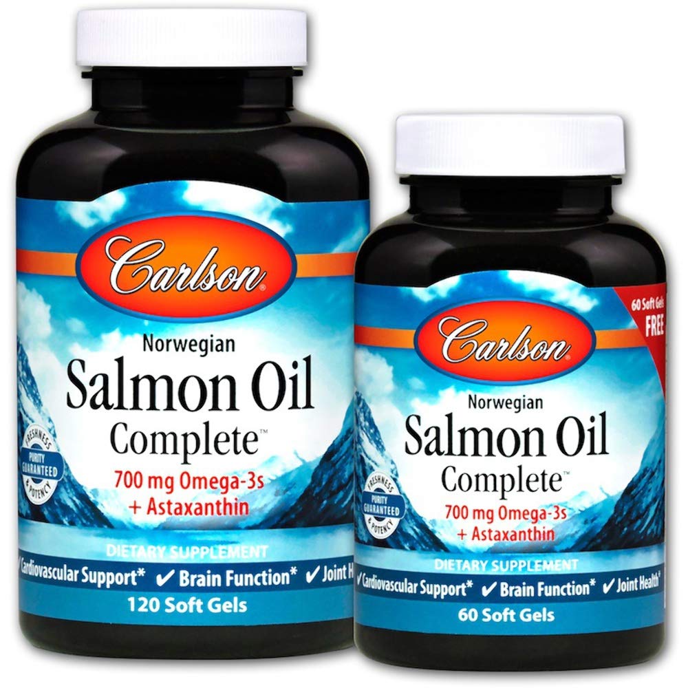 Carlson Labs Salmon Oil Complete Soft Gels, 180 Count