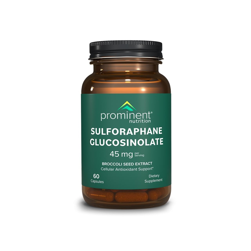Prominent Nutrition Sulforaphane Glucosinolate Supplement, Cellular Antioxidant Support, 45 mg, 30 Day Supply - 1 Pack