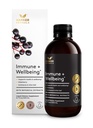 Immune + Wellbeing Syrup, Herbal Formula with Elderberry, Echinacea & Olive Leaf, High Absorption, Wild Berry Flavor, Plant-Based - 6.7 Fl oz (40 Servings)