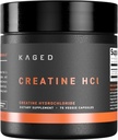 Kaged Creatine HCl Capsules | Unflavored | Muscle Building & Recovery | Patented Creatine Hydrochloride Formula | Vegan, Gluten Free, Erraz Digestible | Gizon eta Emakumeentzako gehigarriak | 75