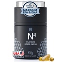 HPN N(4) Icelandic Omega-3 Fish Oil, 3,000 mg DHA & EPA | Increase Muscle Growth, Joint, and Brain Health | No Heavy Metals or Toxins | 60 Softgel Capsules