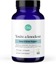 Ora Organic Natural Sleep Aid Supplement Stress Support Calming Herbal Blend with Melatonin from Tart Cherry - Includes Magnesium Citrate, Valerian Root, and Lemon Balm - 1 Month Supply, 60 Capsules