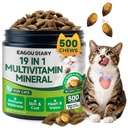 Taurine for Cat Vitamins Treat - 70 Days Supply Cat Multivitamin for Cats, Supports Feline Heart & Vision, Skin Coat, Joint, Immune, Digestion, 19 in 1 Taurine Supplement for Cats Taurine, Mineral