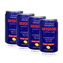 Brioschi Ready to Drink | Lemon Flavored Refreshing Effervescent Seltzer | Fast Acting Digestive Aid, Heartburn, Upset Stomach, Acid Indigestion | Gluten Free | Super Carbonated 8 oz can, (Pack of 4)