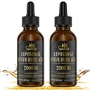 2000 MG Liposomal Fulvic Acid + Humic Acid + Trace Minerals Complex - More Potent Than Shilajit, Electrolytes Liquid Supplement with Organic Kale for Energy, Digestion, Immunity & pH Balance, 4 Oz