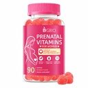 Prenatal Vitamins for Women Multivitamin Gummies w/ Methylfolate 1mg, Choline Omega-3(DHA+EPA) Iron, Postnatal Vitamins for Women Breastfeeding | Before,During & After Pregnancy,Sugar Free,Vegan,60Cts
