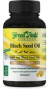 Greenfield Nutritions - Halal Black Seed Oil (Nigella Sativa), Podpora imunitního systému, trávicí systém, a Joints zdraví, 90 Tekuté Veggies Kapsle
