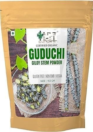 Pub 453GM Organic Guduchi Powder for Diabetes, Giloy Powder Organic for Eating, Immunity Building