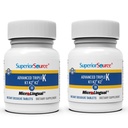 Superior Source Triple K: MK-4 500mcg, MK-7 50mcg, K1 500mcg, 30 Quick Dissolve Tabs, Bone/Heart/Immune Support, Non-GMO, 2-Pack