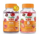 Lifeable Iron & Vitamin C Kids + B Complex Kids, Gummies Bundle - Great Tasting, Vitamin Supplement, Gluten Free, GMO Free, Chewable Gummy