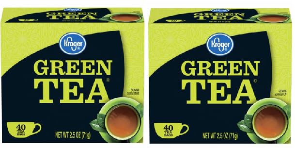 Green Tea Bags (2 Boxes, 40 Tea Bags in each Box)
